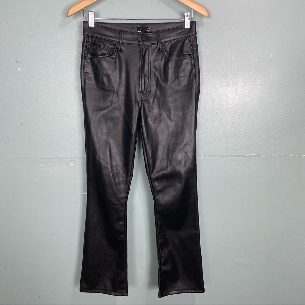 MOTHER The Insider Ankle Wax On Wax Off Sz 26 Faux Vegan Leather